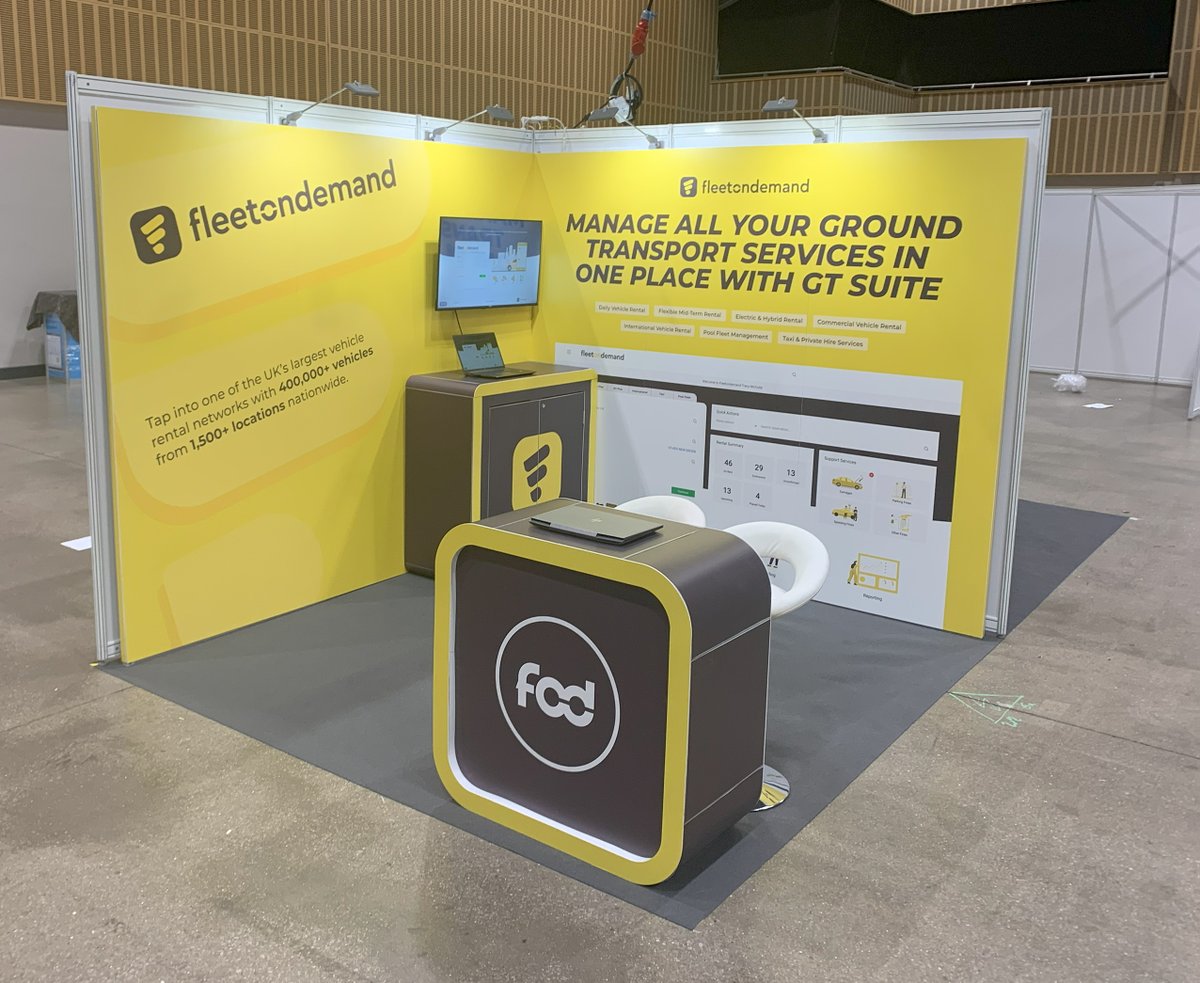 FOD_Group's tweet image. Stand E4 is coming together nicely. 

Visit us at Stand E4 tomorrow at Great British Fleet Event to check out our GT Suite platform and new Pool Fleet Management module. 

Live demos at Arena MK on May 8th. 💻

#FleetTech #VehicleRental #GTSuite