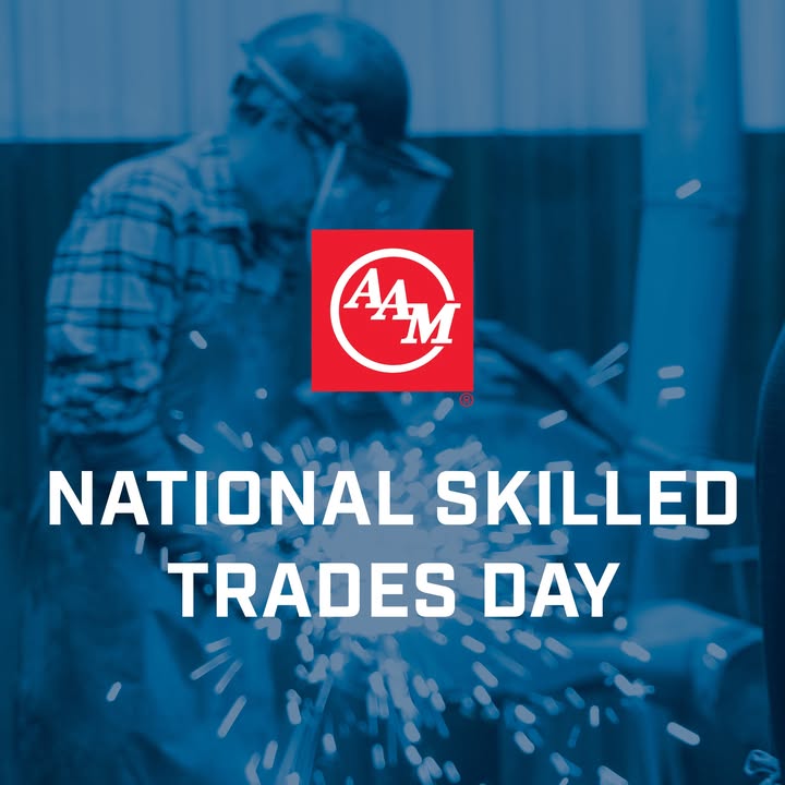 Today is National Skilled Trades Day, and we are proud of the members of #TeamAAM who fill these critical roles in nearly every one of our 75+ facilities around the world. Our team members are an integral part of how we are Bringing the Future Faster. #NationalSkilledTradesDay