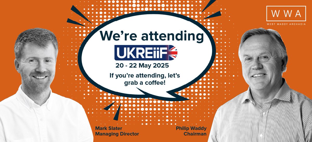 📢Excited to announce! Mark Slater and Philip Waddy from WWA will be attending #UKREiiF2025!
Connecting people, places, and businesses to drive sustainable investment and regeneration across the UK. Let's connect and grab a coffee together! Get in touch with us on 0123 552 3139