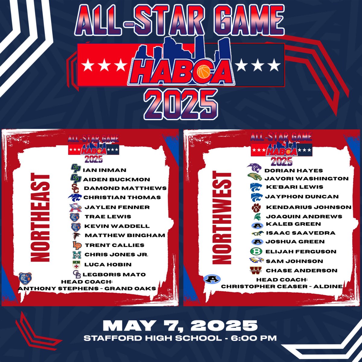 Brenham Cub Basketball (@bhscubhoops) on Twitter photo Make sure to come out and support <a href="/1ElijahFerguson/">Elijah Ferguson</a> in his last game in a Cub jersey! <a href="/HABCA_/">Houston Area Basketball Coaches Association</a> All Star Game
Tonight at 6:00 PM @ Stafford HS
<a href="/BrenhamISD/">Brenham ISD</a> <a href="/BrenhamCubAth/">Brenham HS Athletics</a> <a href="/HodellSports/">Nicholas Hodell</a> Make sure to come out and support <a href="/1ElijahFerguson/">Elijah Ferguson</a> in his last game in a Cub jersey! <a href="/HABCA_/">Houston Area Basketball Coaches Association</a> All Star Game
Tonight at 6:00 PM @ Stafford HS
<a href="/BrenhamISD/">Brenham ISD</a> <a href="/BrenhamCubAth/">Brenham HS Athletics</a> <a href="/HodellSports/">Nicholas Hodell</a>