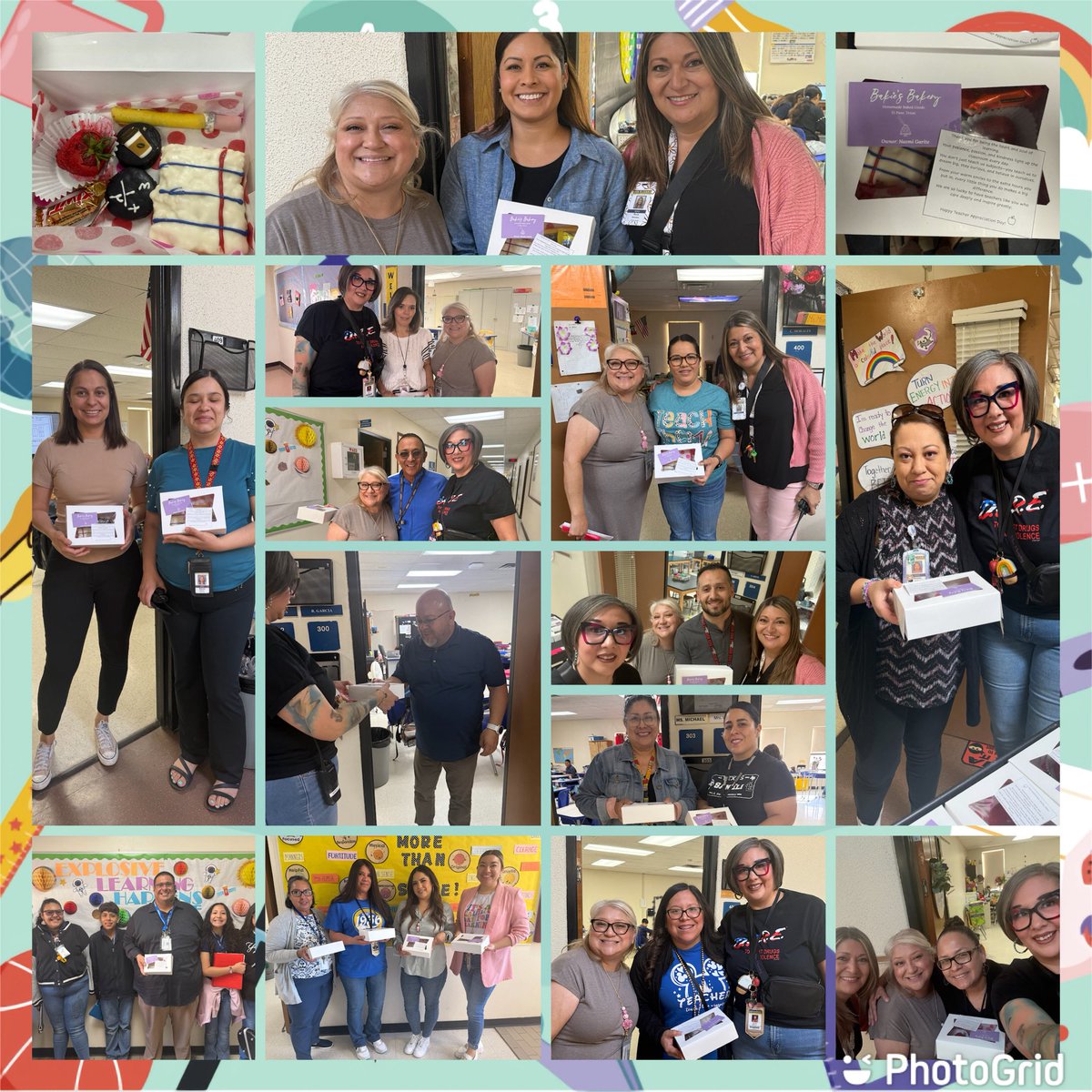 Claudia Murphy (@cmurphy41617) on Twitter photo Treat boxes for our outstanding educators 👩🏻🏫 🧑🏫! We hope you enjoy all your sweets 🍫 and more surprises to come! Shoutout to my former student for these cute boxes! <a href="/AlarconElem/">Alarcon Elementary</a> #SanEliManoYMano #TeacherAppreciationWeek #SanEliproud Treat boxes for our outstanding educators 👩🏻🏫 🧑🏫! We hope you enjoy all your sweets 🍫 and more surprises to come! Shoutout to my former student for these cute boxes! <a href="/AlarconElem/">Alarcon Elementary</a> #SanEliManoYMano #TeacherAppreciationWeek #SanEliproud