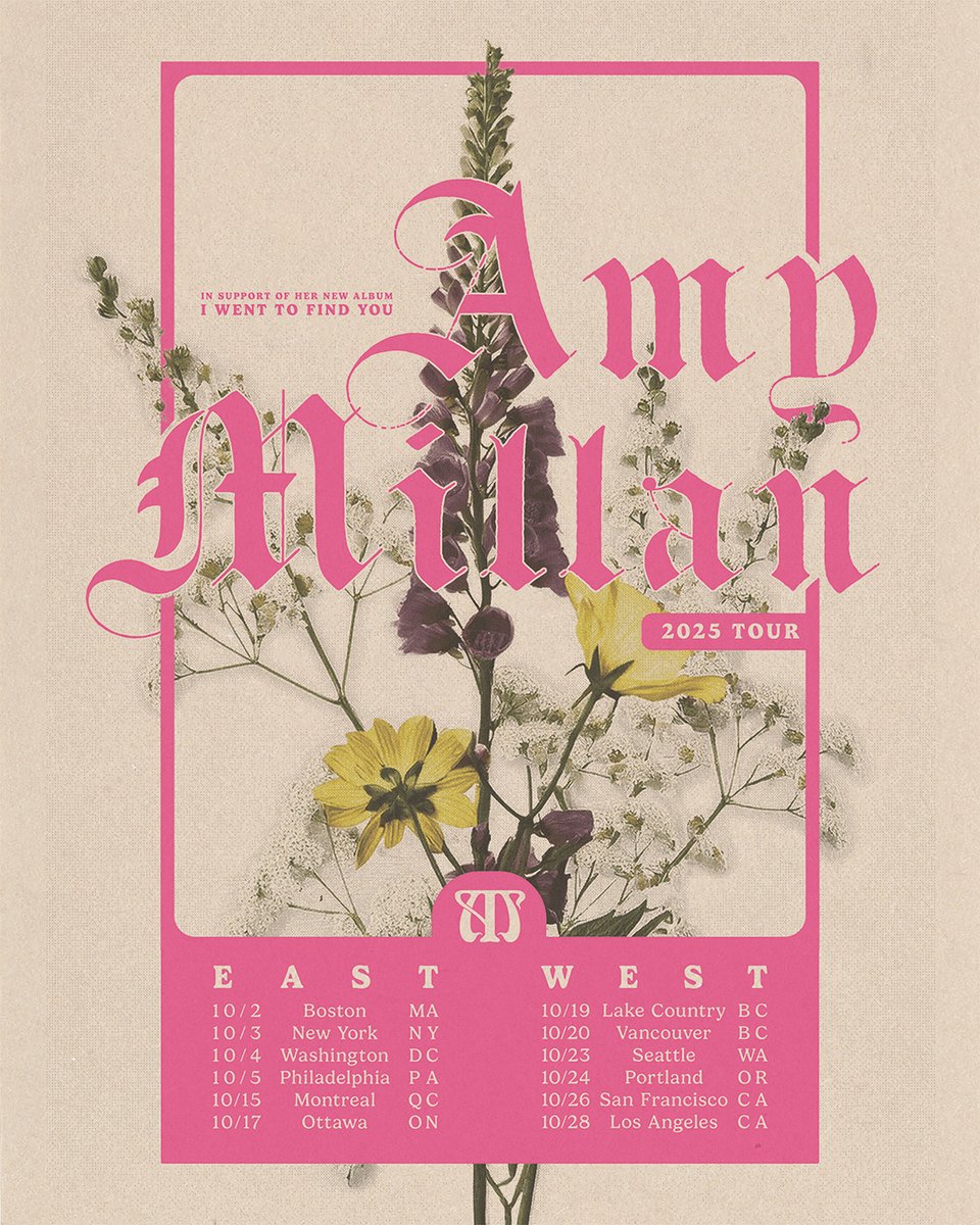 @amymillanforreal is bringing gentle songs to calm your nervous system, from her new solo album "I Went To Find You". Experience it live across North America - tickets on sale now.