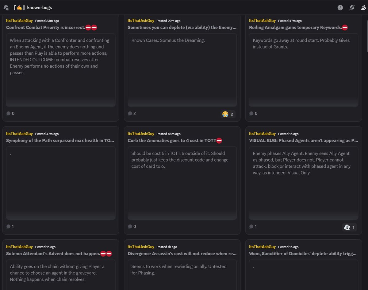 Day 1 of our Pre-Alpha playtesting has ended and we only had to fix THREE absolutely game breaking bugs (and many smaller ones)! Thanks to our players we're squishing as fast as we can. 🪲