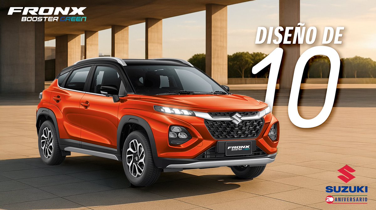 🚗✨ Si FRONX BOOSTERGREEN te encanta en fotos, espera a verlo en vivo. 😍 Visita tu concesionario más cercano y descubre su innovación y estilo 👉 bit.ly/4eI8upY 

#FRONX2025 #BOOSTERGREEN #EcoFriendly