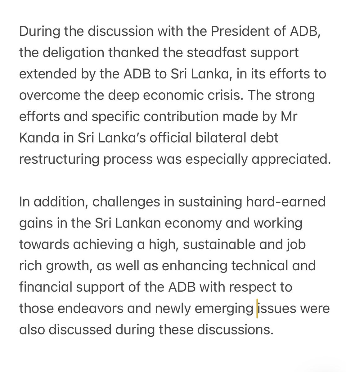 Mahinda Siriwardana tweet media