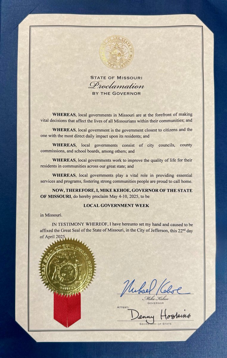 Missouri Municipal League tweet media