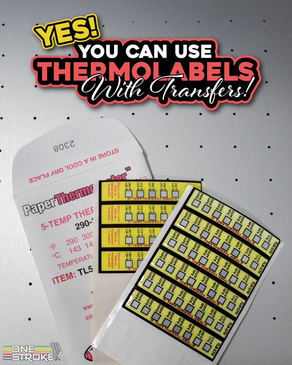 onestrokeinks's tweet image. 🔥 Dial in that perfect transfer every time! 🔥

Did you know Thermolabels aren’t just for manual and automatic screen printing?
YES! You can use them with heat transfers too!

📏 Grab a pack and start measuring like a pro.
onestrokeinks.com/products/311-t…

#TransferTips #ScreenPrinting