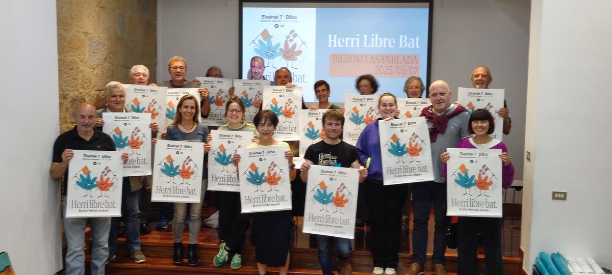 Gaur, maiatzak 7, hilabete falta da Bilboko kaleetan ospatuko dugun burujabetzaren aldeko Jai erraldoiarako.
#Bilbon batzar irekia ospatu dugu hainbat auzoetako lagunekin hurrengo asteetan egin beharreko lana konpartitzeko. 
#HerriLibreBat #E7 #Bilbora 
<a href="/gure_esku/">Gure Esku</a>