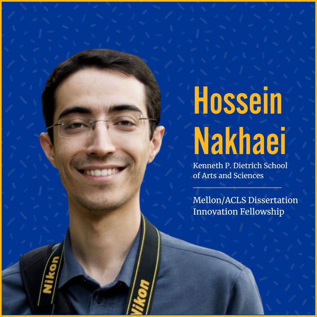 Hossein Nakhaei, a Ph.D. student in the History of Art &amp; Architecture department, was awarded a 2025 Mellon/ACLS Dissertation Innovation Fellowship. Congratulations! 

Read Hossein's abstract: ow.ly/6XnV50VOREF