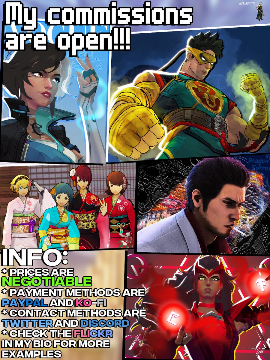 veryfunnyhandle's tweet image. !!MY COMMISSIONS ARE OPEN BACK UP!! Any shares/requests would mean the world ❤❤❤