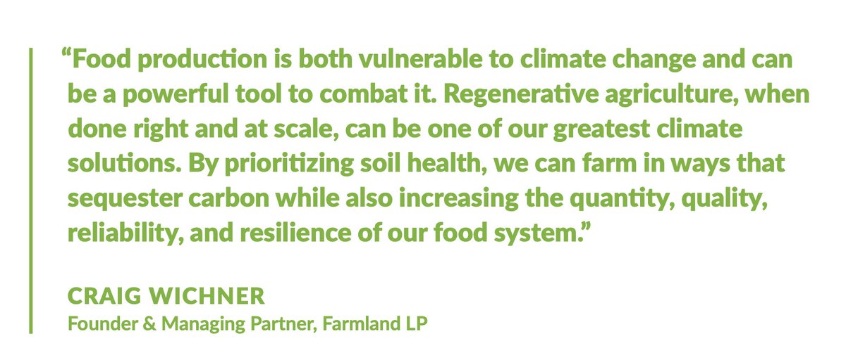 📢 The <a href="/MilkenInstitute/">Milken Institute</a> just released ""Perspectives on a Natural Capital Approach to Financing Food Systems Transformation"" — a timely and important exploration of how capital markets can support a healthier, more resilient food system.

We're proud that our founder, Craig
