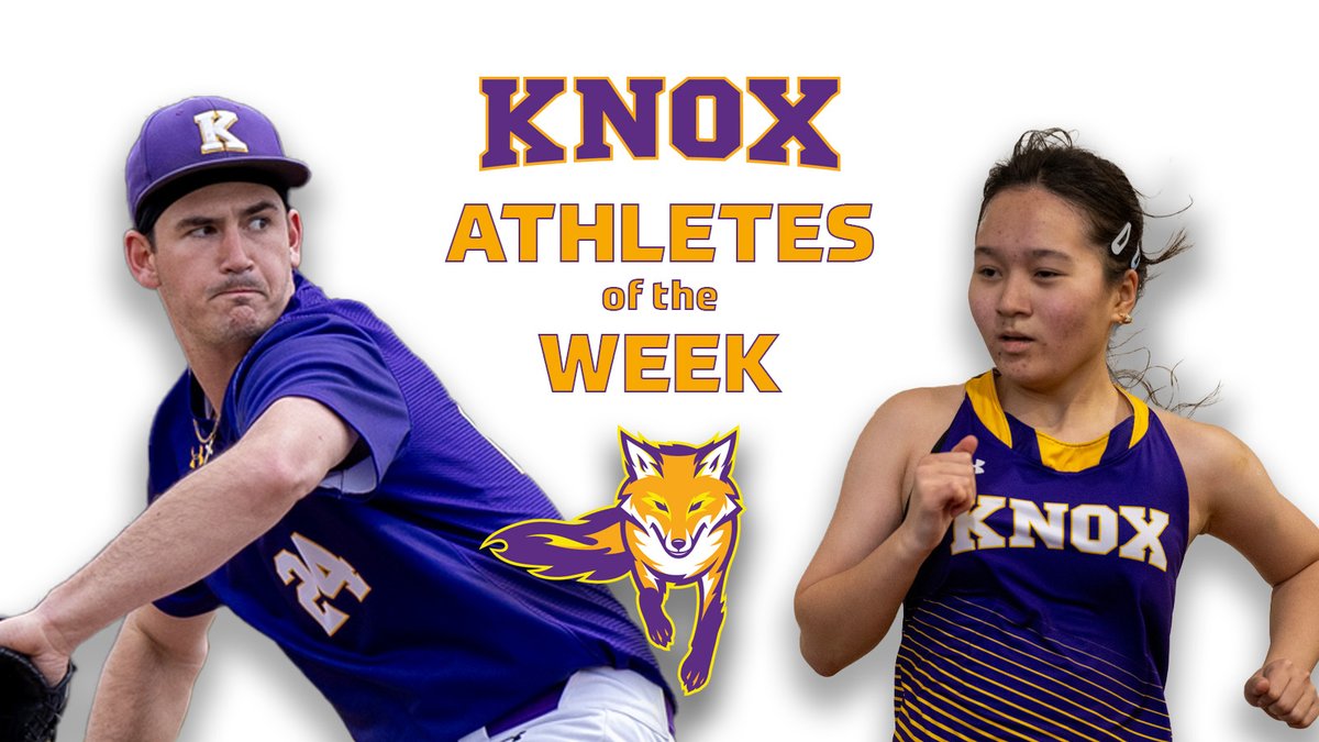 Knox Prairie Fire (@knoxprairiefire) on Twitter photo Athletes of the Week being announced a day late due to Flunk Day yesterday, but let us celebrate Brandon Ward of <a href="/Knox_Baseball/">Knox Baseball</a> and Altynai Ruslanova of the <a href="/KnoxXCTF/">Knox College XCTF</a> women’s outdoor team! #GoFire
🔗: bit.ly/3EJJXUB Athletes of the Week being announced a day late due to Flunk Day yesterday, but let us celebrate Brandon Ward of <a href="/Knox_Baseball/">Knox Baseball</a> and Altynai Ruslanova of the <a href="/KnoxXCTF/">Knox College XCTF</a> women’s outdoor team! #GoFire
🔗: bit.ly/3EJJXUB