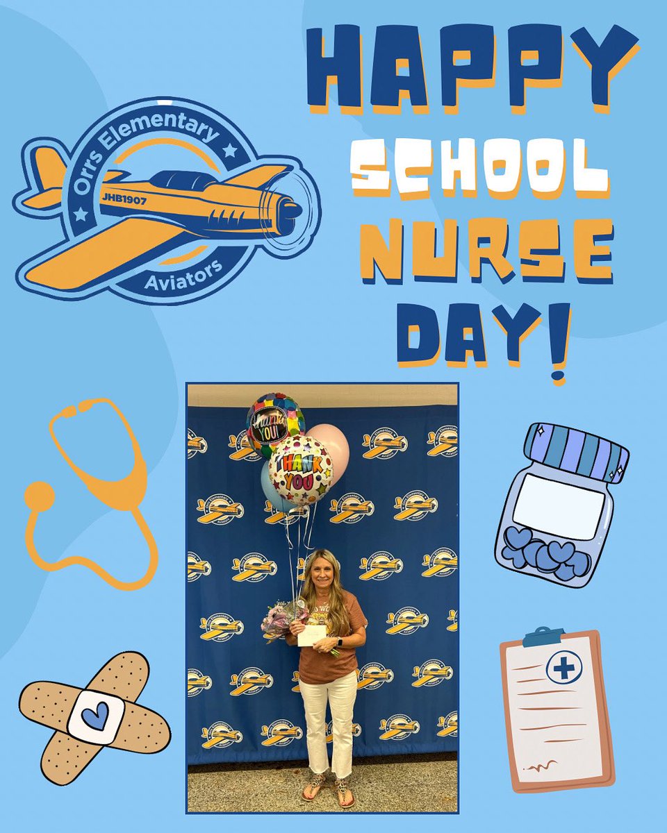 Today, we salute our incredible school nurse, the Top Pilot of health and care!
Whether it's bumps, bruises, or bellyaches, Nurse Cobb always goes above and beyond to keep our students safe and soaring high. 🛫✨#extrORRdinary ✈️💛💙