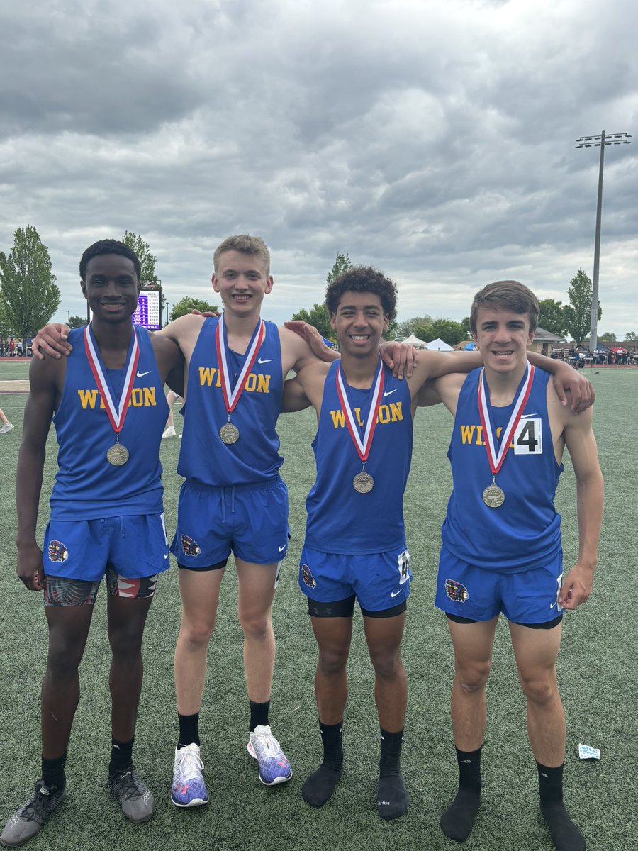 Our 3200m Relay team consisting of Jason Hall, Jeffrey Sunderlin, Justin Hetrick, and Dillard Jones earned 2nd Place at the Colonial League Track &amp; Field Championships. #WarriorAthletics