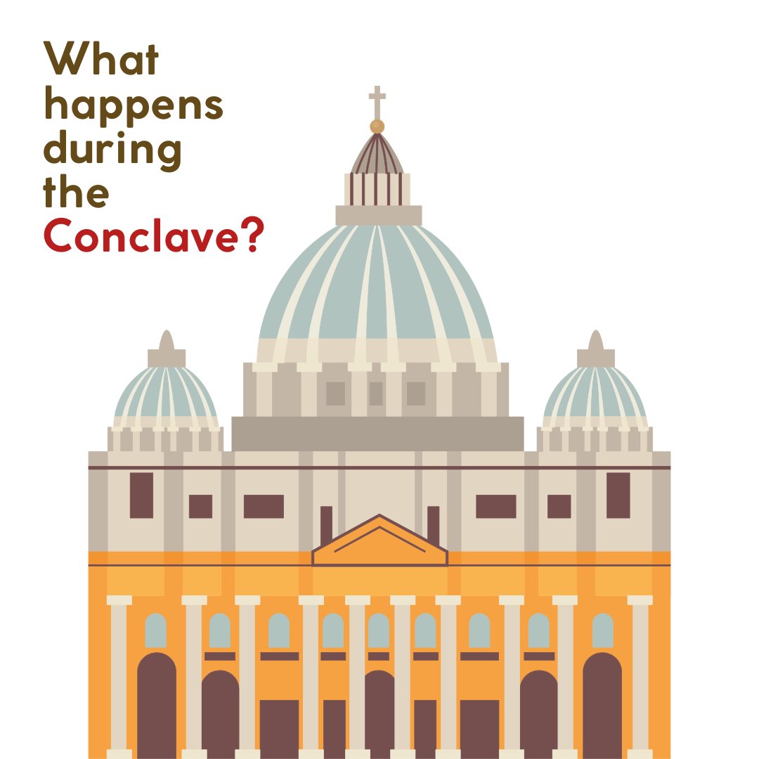 CatholicBuzz's tweet image. What Is a #Conclave—and What Happens During One?
The word “conclave” comes from the Latin com + clavis, meaning “with key”—a reference to the cardinals being locked away during their most sacred duty: choosing the next pope.
The conclave began today at 4:30 PM local time, with…