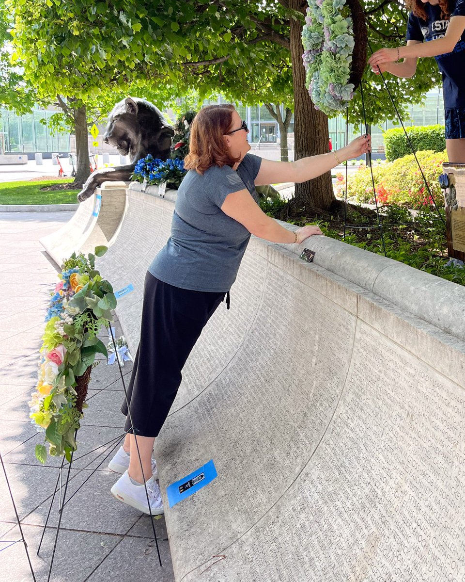 Each year leading up to National Police Week, we're tasked with carefully placing dozens of wreaths around the Memorial to honor those who made the ultimate sacrifice.

Thank you to our volunteers for assisting in this process!

#PoliceWeek #NationalPoliceWeek #WashingtonDC