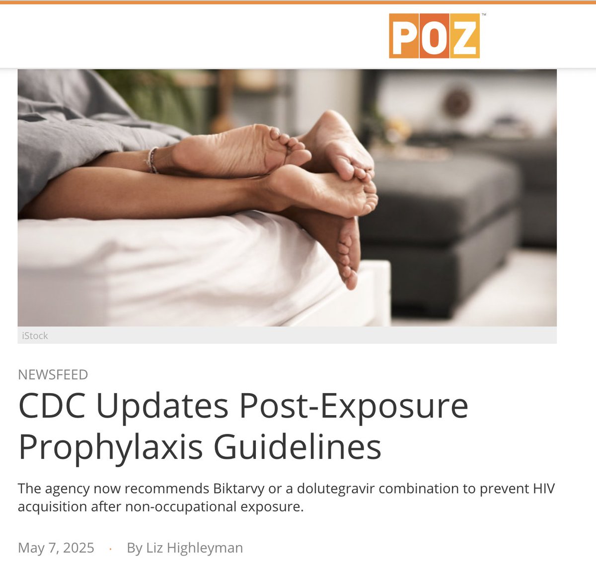 In a long-awaited update, <a href="/CDCgov/">CDC</a> issued new guidelines for HIV post-exposure prophylaxis (PEP). In the first revision since 2016, CDC now recommends Biktarvy or a dolutegravir combination to prevent HIV  after non-occupational exposure such as sex or injection drug use. 1/