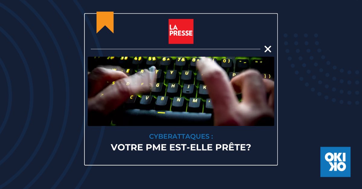 🔒 Les PME aussi sont ciblées : tester sa cybersécurité, c’est vital. Un bon plan, des mises à jour, un réseau protégé = meilleure défense.
–
🔒 SMEs are targeted too: testing your cybersecurity is essential. Updates, planning &amp; protection = best defense. okiok.com/services-globa…