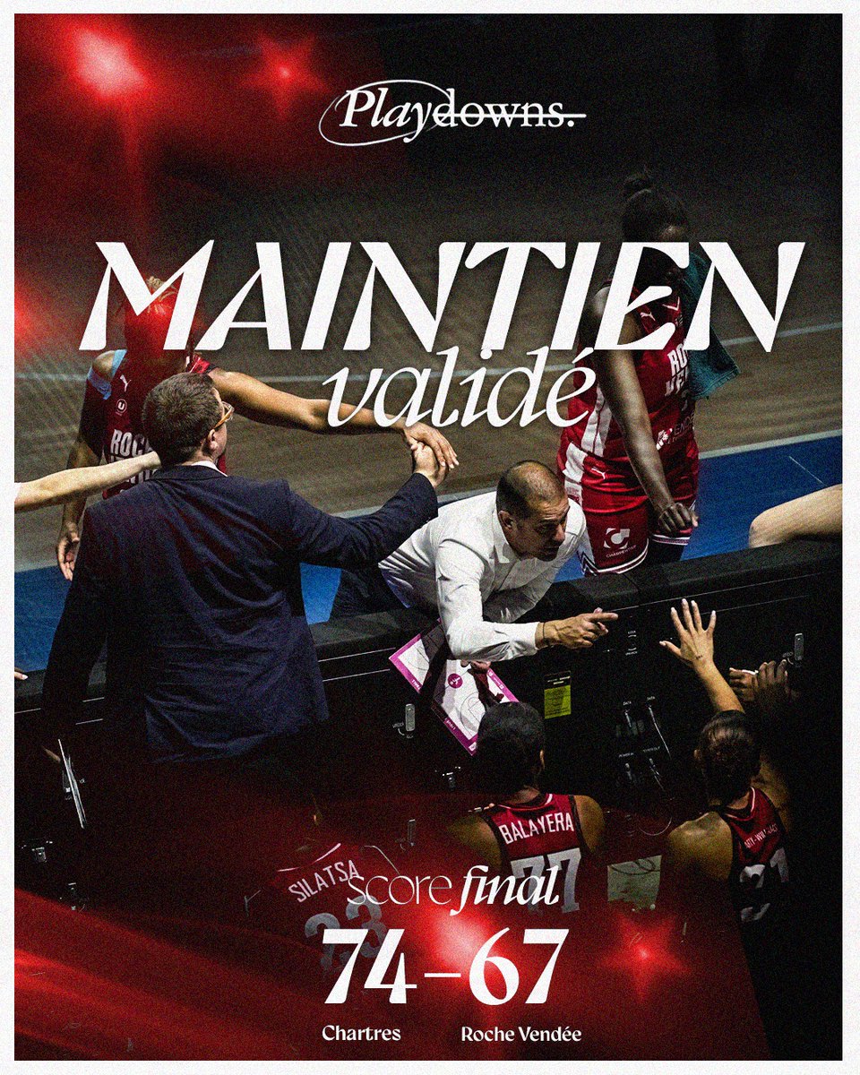 larochevendee's tweet image. 🔥 MAINTIEN VALIDÉ ✅ 

❤️ En gardant le point average, les Yonnaises seront en @basketlfb pour la 9ème saison consécutive ! ✨