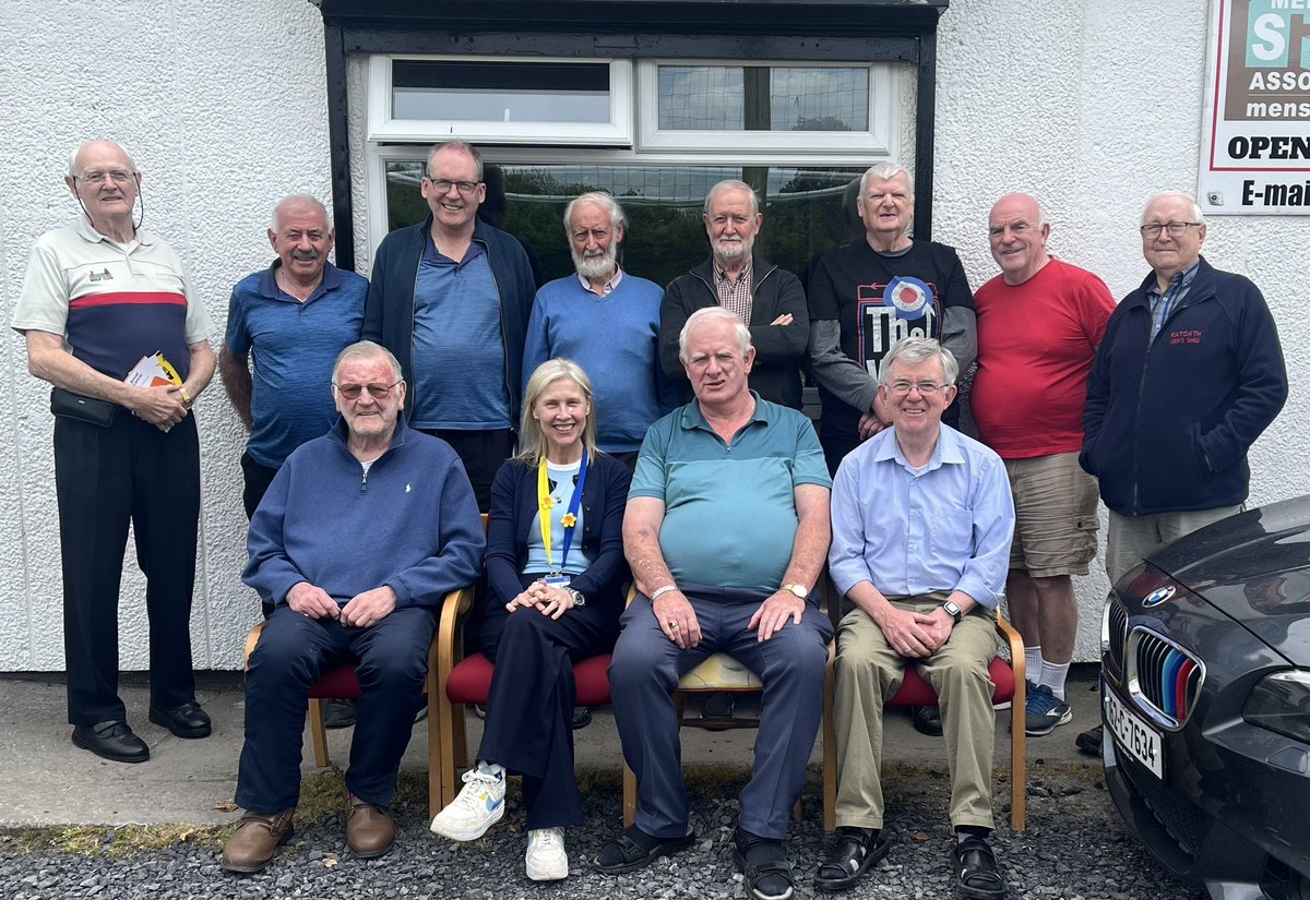 SonyaCarrB's tweet photo. Thank you to Ratoath/ Ashbourne Men’s Shed for inviting me in today to talk about the importance of cancer awareness, early detection and prevention. @IrishCancerSoc @Ratoath men’s shed @Ashbourne men’s shed https://t.co/dYwCbajb37