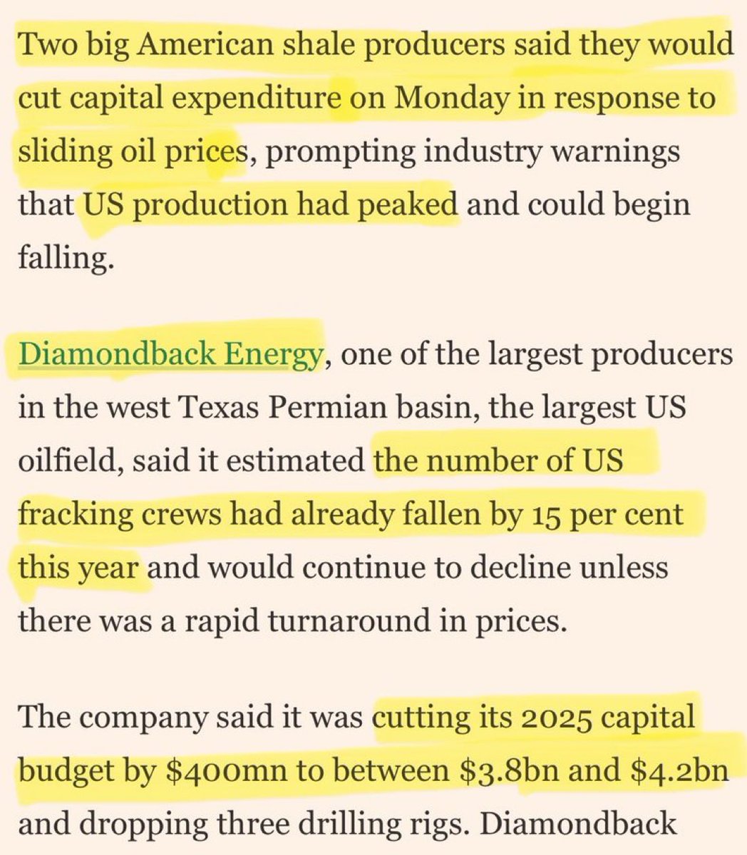 They’re capping wells. 

Layoffs are next.
