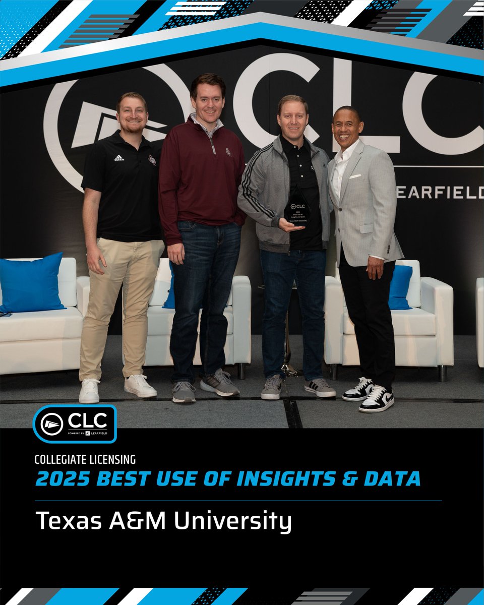 CLC proudly celebrates the programs and partners that made an impact in collegiate licensing this past year through initiatives that elevated college brands. Congrats to this year's CLC Award winners!

Our 2025 Best Use of Insights and Data winners are:
Ball State University