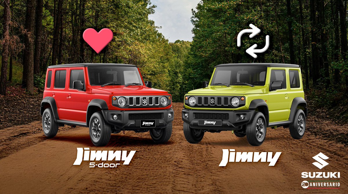 🔥 ¡Duelo de titanes! Nuestros JIMNY se enfrentan en un cara a cara para coronarse como la mejor. 😏 ¿Quién se lleva la corona? 👑
🔁 RT #JIMNY
❤️ Like #JIMNY 5-DOOR