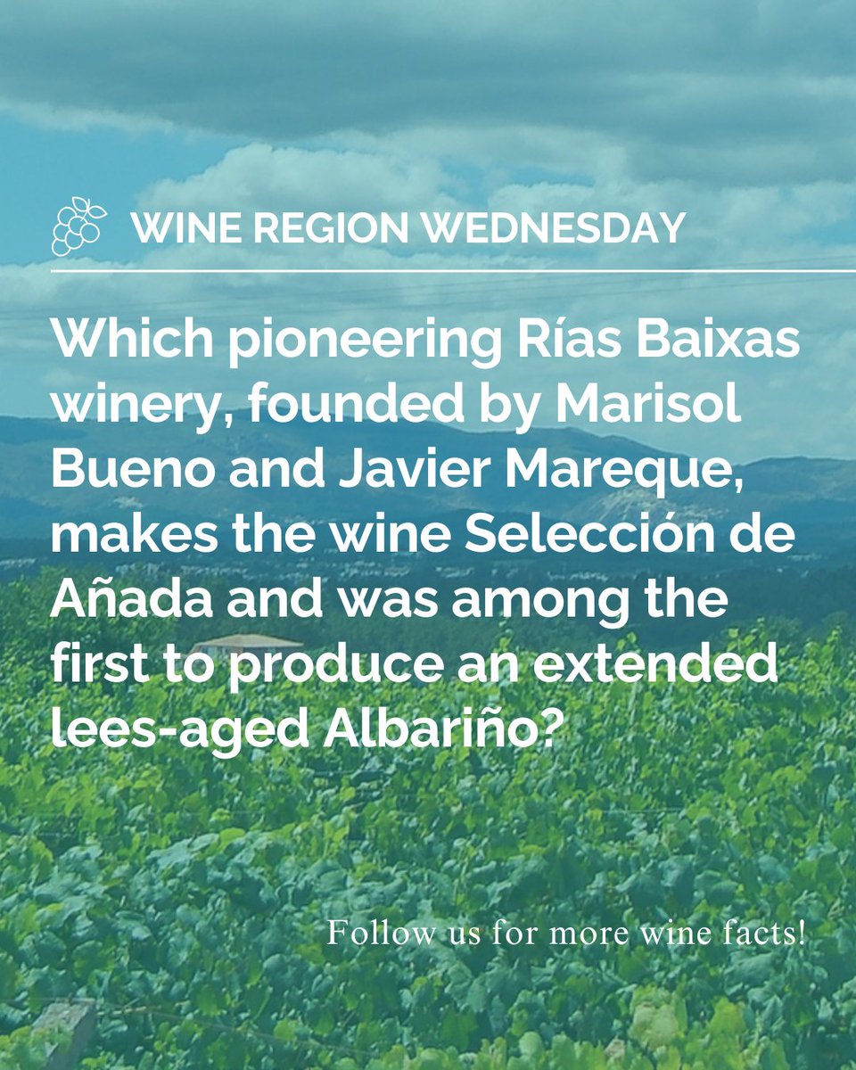 Which pioneering Rías Baixas winery, founded by Marisol Bueno and Javier Mareque, makes the wine Selección de Añada and was among the first to produce an extended lees-aged Albariño?

#WineRegionWednesday
