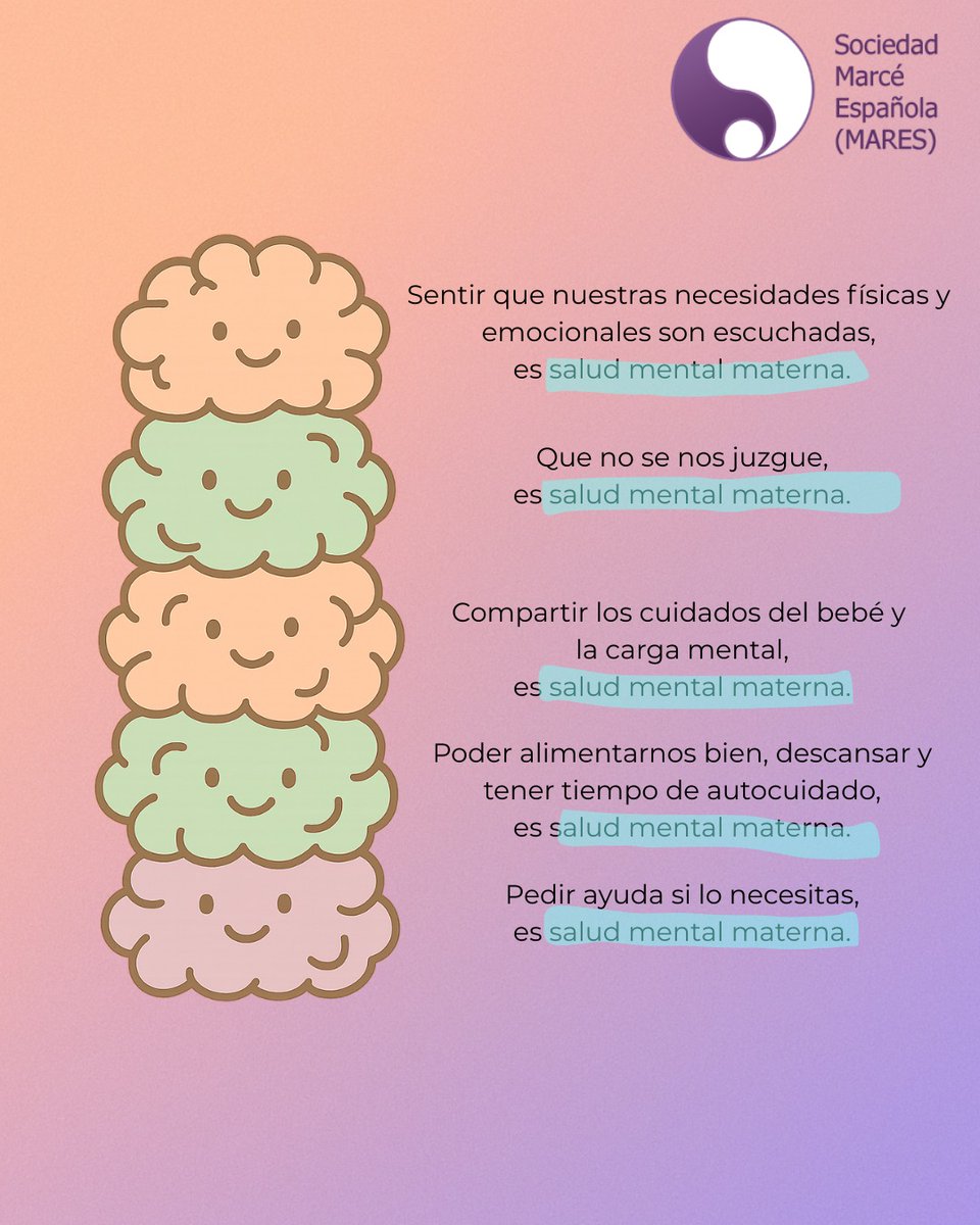 🧠 Sentirnos escuchadas. No ser juzgadas. Poder descansar. Pedir ayuda. Todo eso también es salud mental materna.

💜 En el #DíaMundialSaludMentalMaterna alzamos la voz
📣 Cuidar la salud mental de las madres es cuidar a toda la sociedad.

#SaludMentalMaterna #PsicologíaPerinatal