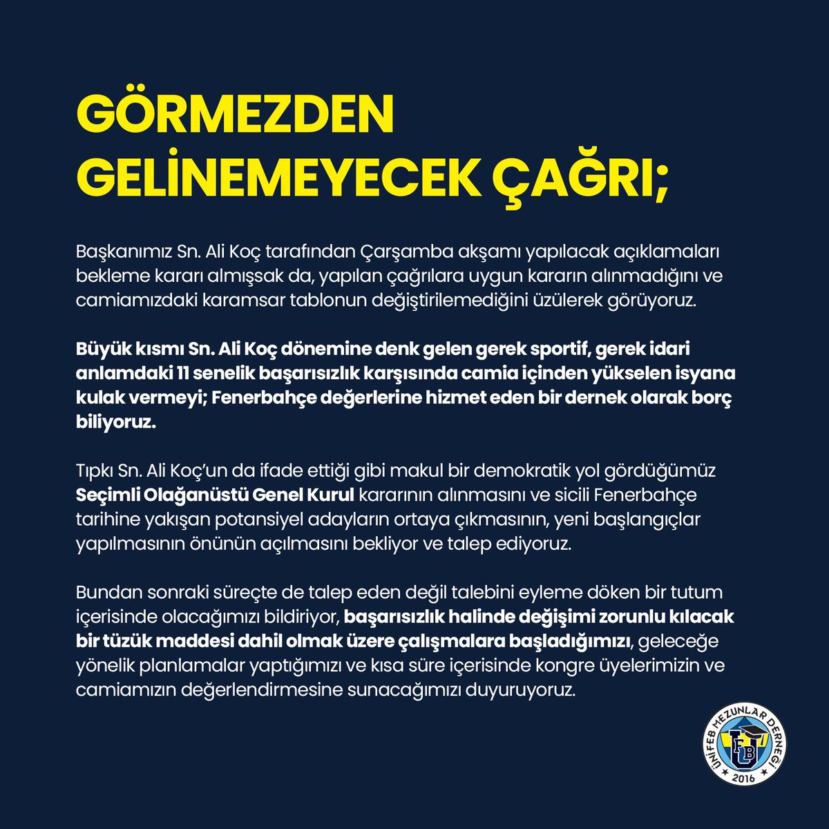 Görmezden Gelinemeyecek Çağrı