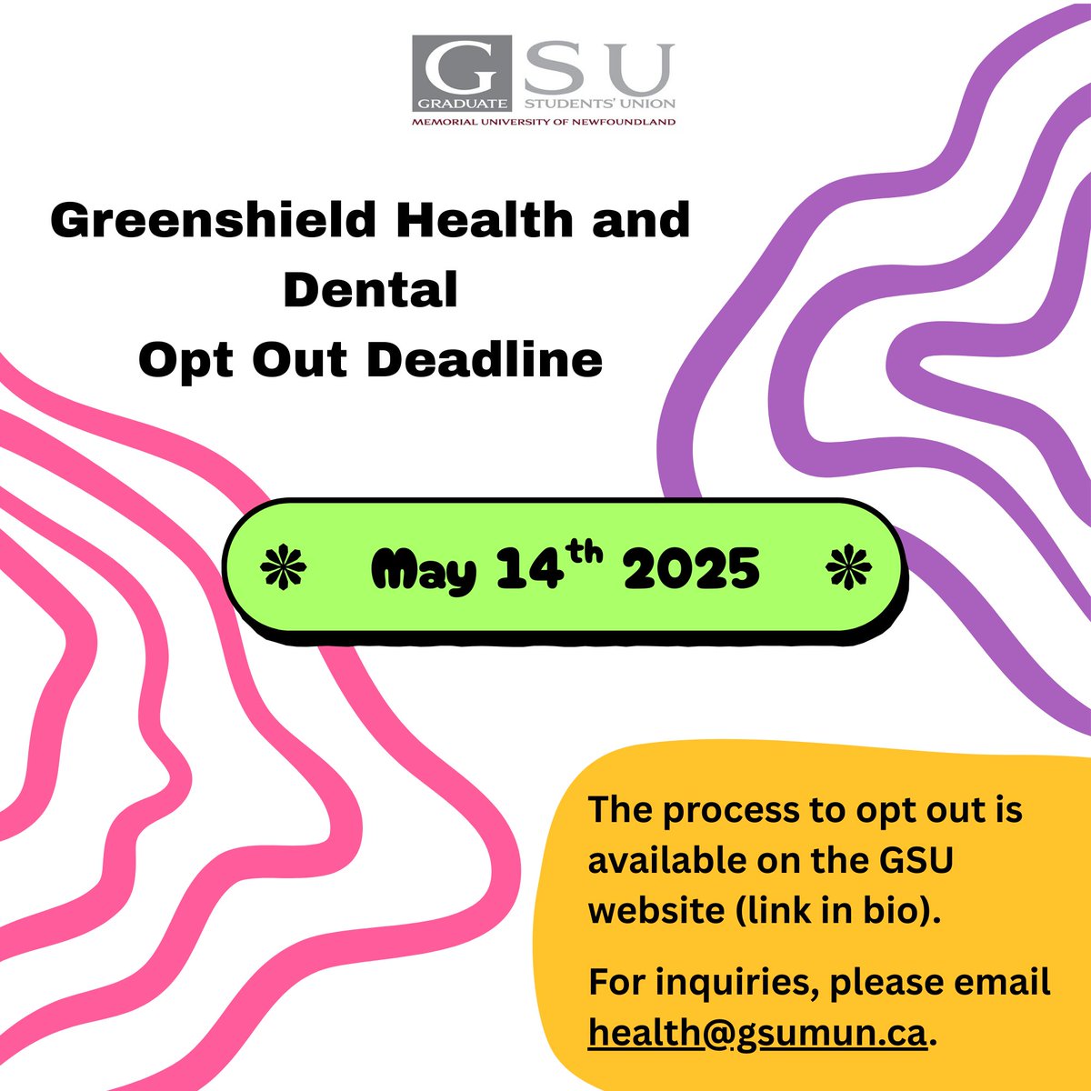 Instructions to opt out can be found here: gsumun.ca/new-page-4
