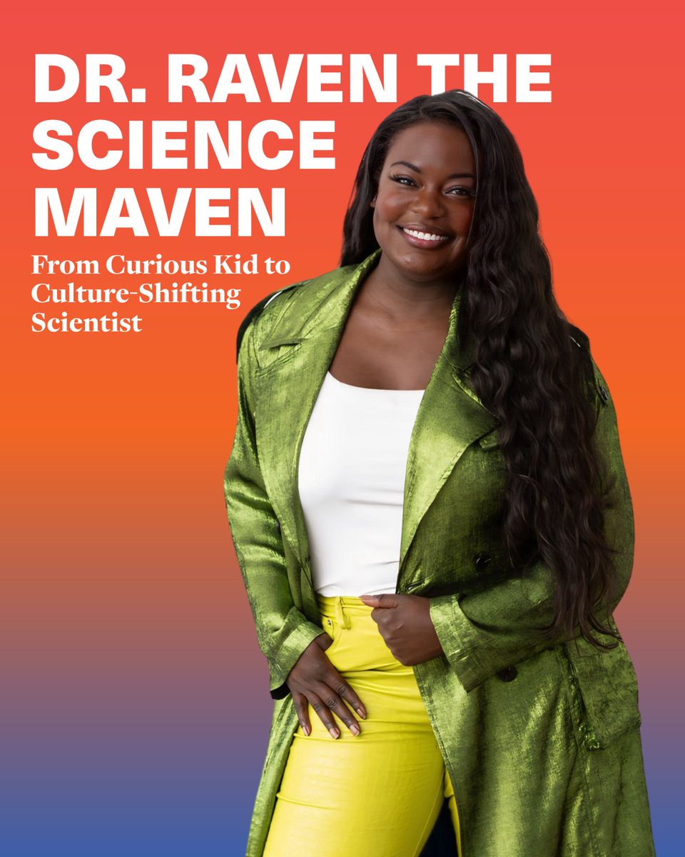 From mixing household products as a kid to changing the face of STEM today—Dr. Raven the Science Maven is living proof that curiosity can change the world. 💥🔬✨

Check out her journey: bit.ly/3Z7kr2l