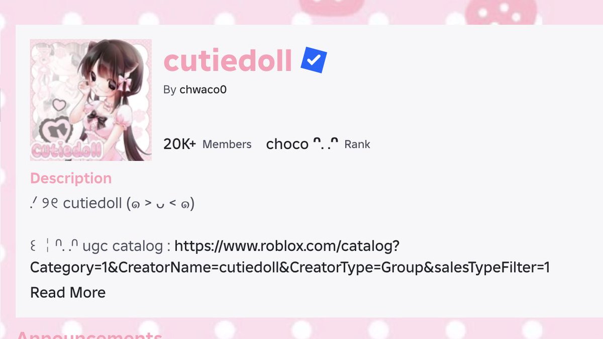 Rose (@sweetroseei) on Twitter photo my group is finally verified yayyy :3
thank u so much all for supporting me <3
#ROBLOX #ugccommunity my group is finally verified yayyy :3
thank u so much all for supporting me <3
#ROBLOX #ugccommunity