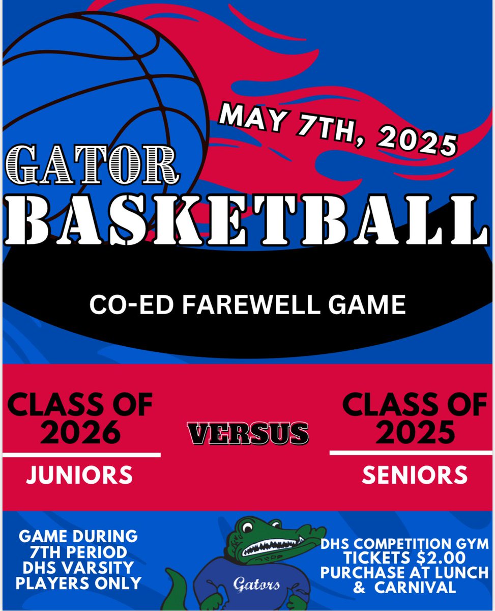 Farewell Game 2025. 🐊🏀
Seniors(Blue) vs. Juniors(White)
c/o25 with the comeback win over c/o26