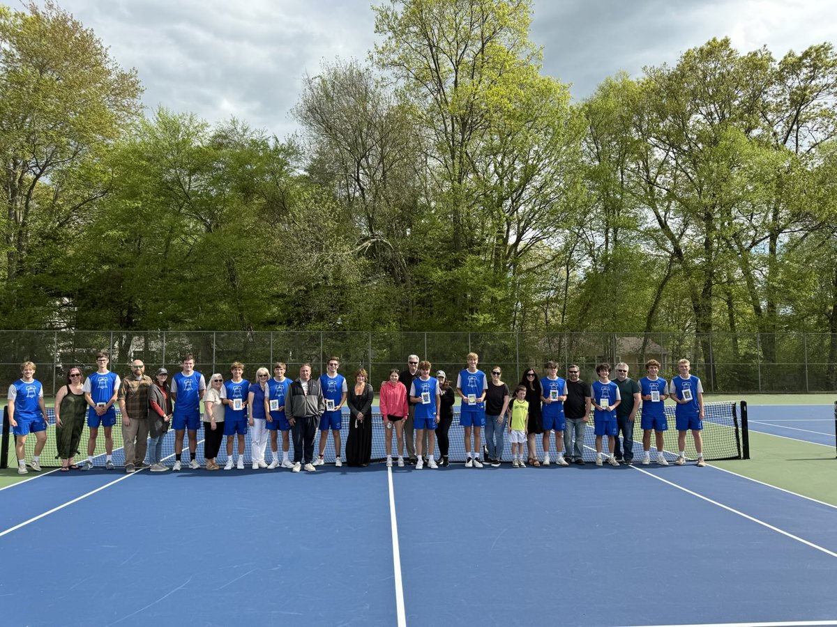 Boys tennis senior day. Congratulations boys, we are all proud of you!