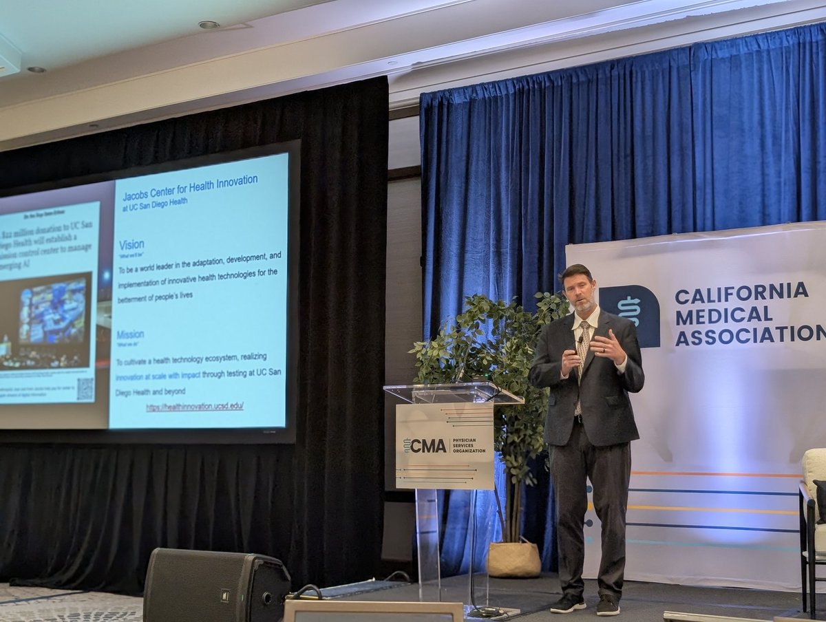 Keisuke Nakagawa, MD (@keisukenakagawa) on Twitter photo Transparency is critical for #AI to scale in #healthcare and medicine. <a href="/CALonghurst/">Christopher A. Longhurst, MD</a> talks about trust, transparency, and accountability at the CMA HIT Summit. Insightful conference organized by <a href="/CMAdocs/">California Medical Association</a> & <a href="/HT4Medicaid/">HealthTech 4 Medicaid</a>! Great seeing <a href="/InnovationUCSDH/">Jacobs Center for Health Innovation @ UC San Diego</a> & <a href="/UCSDHealth/">UC San Diego Health</a> representing!!! Transparency is critical for #AI to scale in #healthcare and medicine. <a href="/CALonghurst/">Christopher A. Longhurst, MD</a> talks about trust, transparency, and accountability at the CMA HIT Summit. Insightful conference organized by <a href="/CMAdocs/">California Medical Association</a> & <a href="/HT4Medicaid/">HealthTech 4 Medicaid</a>! Great seeing <a href="/InnovationUCSDH/">Jacobs Center for Health Innovation @ UC San Diego</a> & <a href="/UCSDHealth/">UC San Diego Health</a> representing!!!