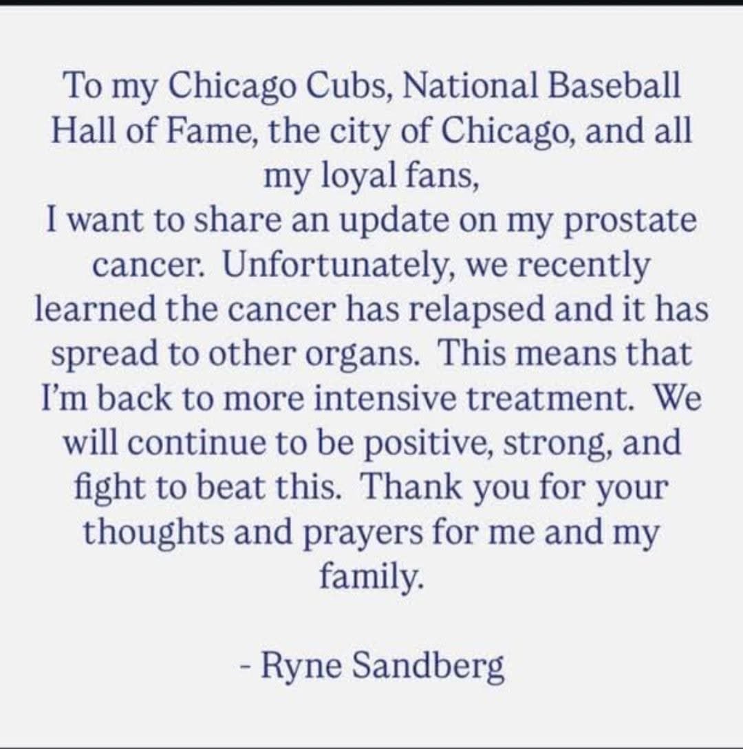 Cubs In 2025 (@cubsin16) on Twitter photo Prayers for Ryno! Prayers for Ryno!
