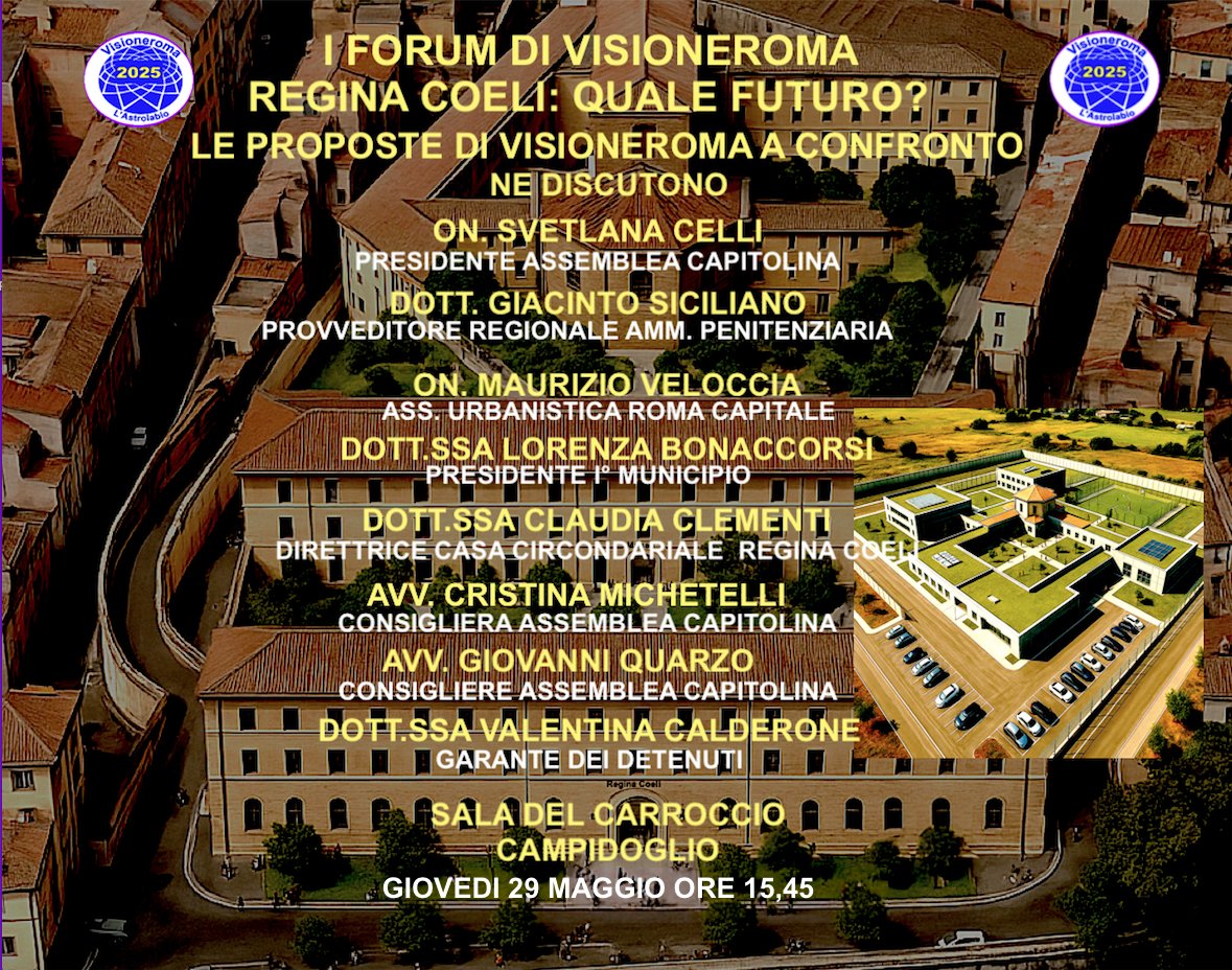 Aggiornamento della data del Forum - REGINA COELI: QUALE FUTURO?