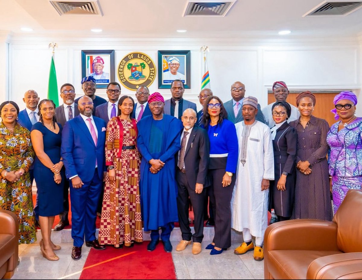 L.A.S.P.E.C (@pensionatpeace) on Twitter photo Today, the DG Mr. Babalola Obilana & ED Finance and Investment, <a href="/Cafdeg/">Muyiwa Oshin</a> joined the Governor of Lagos State, Mr. <a href="/jidesanwoolu/">Babajide Sanwo-Olu</a> to receive the Director-General of the National Pension Commission (PenCom), Ms Omolola Oloworaran, at Lagos House, Ikeja.
<a href="/followlasg/">The Lagos State Govt</a> Today, the DG Mr. Babalola Obilana & ED Finance and Investment, <a href="/Cafdeg/">Muyiwa Oshin</a> joined the Governor of Lagos State, Mr. <a href="/jidesanwoolu/">Babajide Sanwo-Olu</a> to receive the Director-General of the National Pension Commission (PenCom), Ms Omolola Oloworaran, at Lagos House, Ikeja.
<a href="/followlasg/">The Lagos State Govt</a>