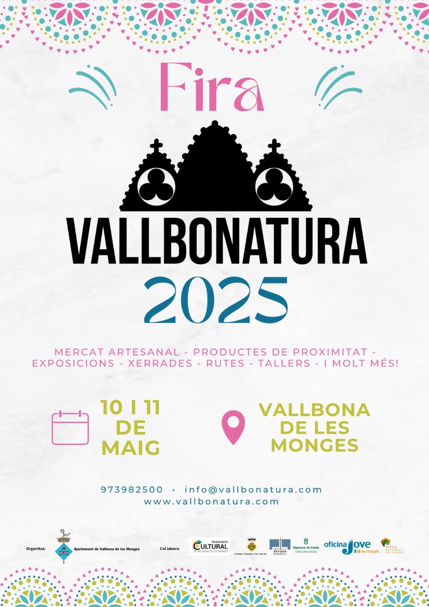 Vallbona de les Monges acull aquest cap de setmana la fira ‘Vallbonatura 2025’, una fira viva dedicada a la natura, la ciència, l’art i el territori organitzada per l’Ajuntament vallbonanatura.com