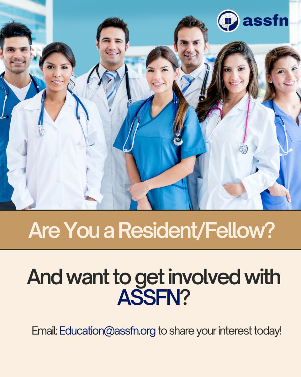 ASSFN (@assfneurosurg) on Twitter photo 🚨 Calling all functional neurosurgery residents and fellows! 🚨
The American Society for Stereotactic and Functional Neurosurgery (ASSFN) wants you to get involved! Help shape the future of education and opportunities at ASSFN.
📩 Email education@assfn.org with your interest. 🚨 Calling all functional neurosurgery residents and fellows! 🚨
The American Society for Stereotactic and Functional Neurosurgery (ASSFN) wants you to get involved! Help shape the future of education and opportunities at ASSFN.
📩 Email education@assfn.org with your interest.
