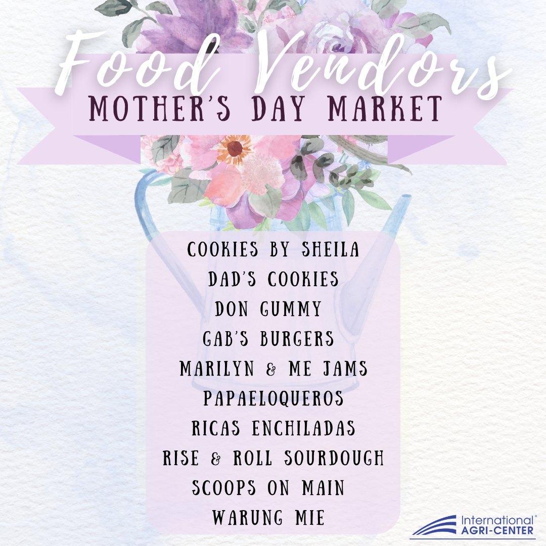 Get ready to make this Mother's Day a special one! Don’t miss these vendors THIS SATURDAY at Mother’s Day Market.