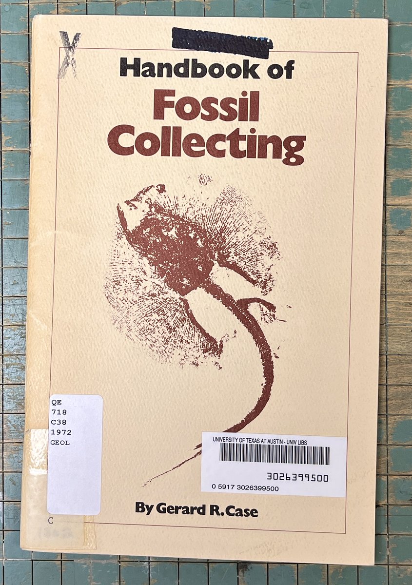 UTGeoLib's tweet image. Handbook of fossil collecting : a pictorial guide to a fascinating hobby / by Gerard R. Case. Gerard R. Case, 1972. #fossils #fossilcollecting