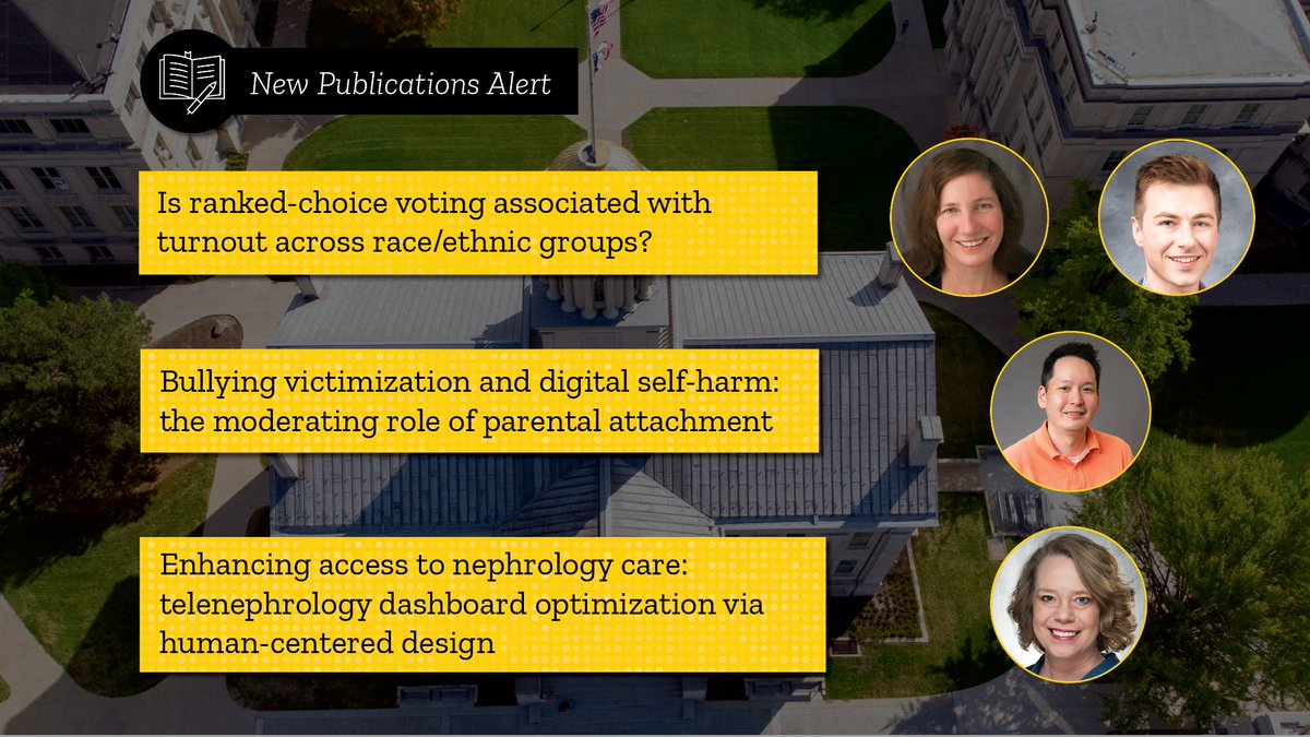 New publications alert! 🚨Four researchers associated with CSSI have recently published studies! Read them using the links below.

Caroline Tolbert (CSSI researcher affiliate) and Nathan Micatka (Dissertation Completion Program participant) [<a href="/UiPolisci/">Iowa Political Science</a>]: doi.org/10.1111/ssqu.7…
