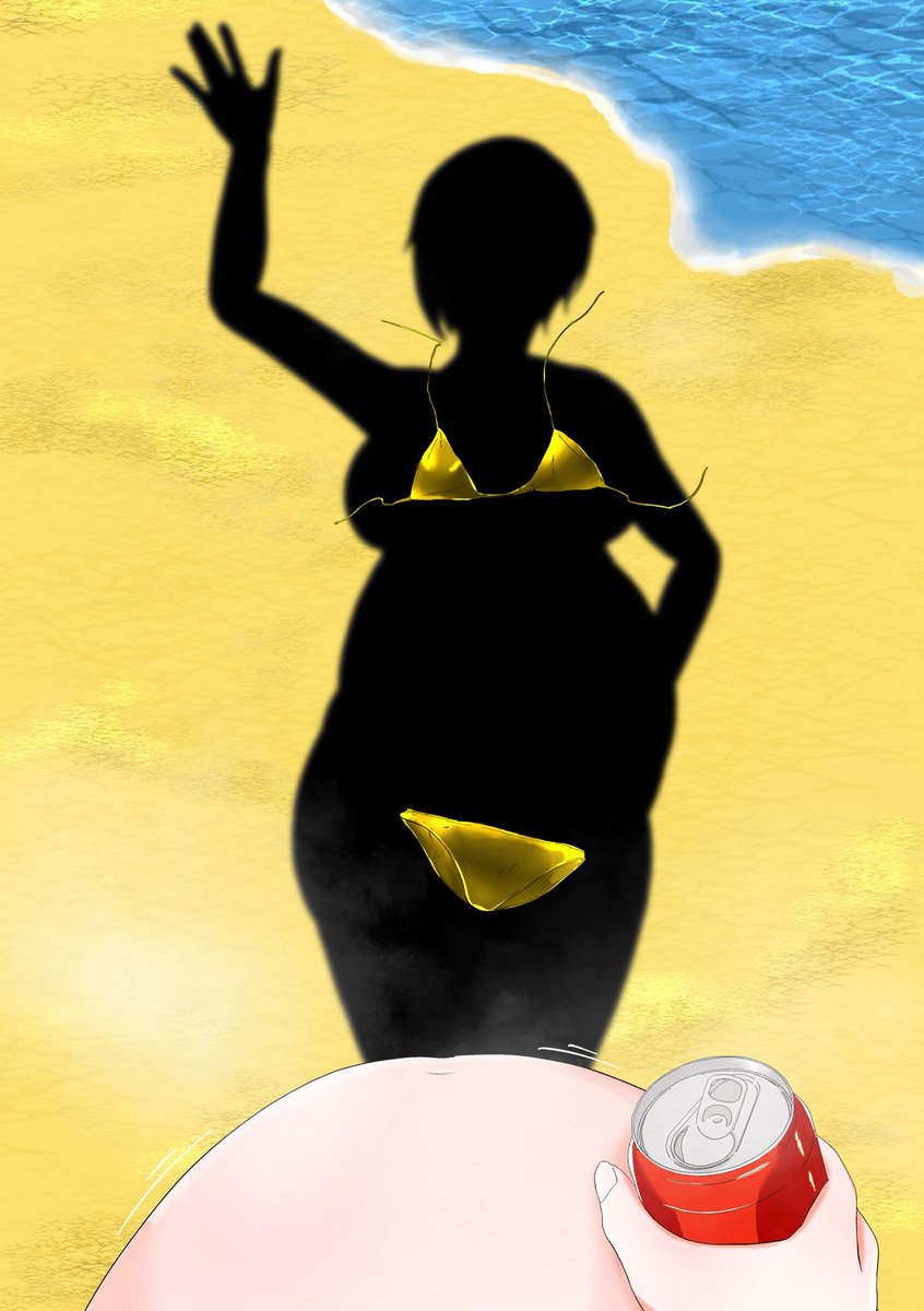 GWの金ビキニイラスト描きたかったけど休みがなくて今更描いた絵です