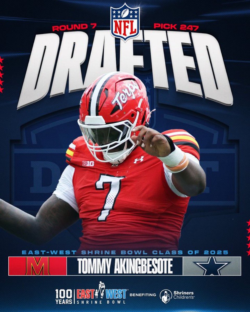 Eric Galko (@ericgalko) on Twitter photo #Cowboys had an awesome draft and tied for the most <a href="/ShrineBowl/">East-West Shrine Bowl</a>-ers drafted this year.
🔒Shavon Revel - Elite cover CB upside
💪Phil Mafah - Powerful, bursty inside RB
🪨Jay Toia - Immovable, nimble NT
↔️Tommy Akingbesote - Athletic, versatile DL
Along with their future CB1 in #Cowboys had an awesome draft and tied for the most <a href="/ShrineBowl/">East-West Shrine Bowl</a>-ers drafted this year.
🔒Shavon Revel - Elite cover CB upside
💪Phil Mafah - Powerful, bursty inside RB
🪨Jay Toia - Immovable, nimble NT
↔️Tommy Akingbesote - Athletic, versatile DL
Along with their future CB1 in