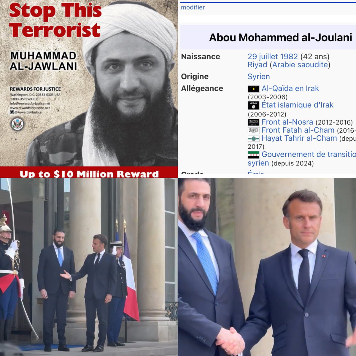 LA HONTE ÉTERNELLE. <a href="/EmmanuelMacron/">Emmanuel Macron</a> 

Pas en notre nom. Pas au nom de la France. Pas au nom des Français. Jamais !