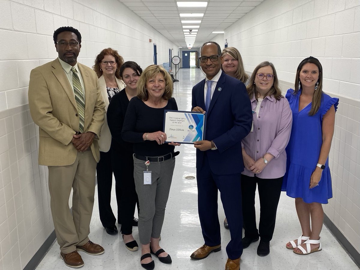 Congratulations to Mrs. Tina Clifton for being selected as the IWCS Central Office Support Employee of the Year! We greatly appreciate all that you do for IWCS, Mrs. Clifton.
