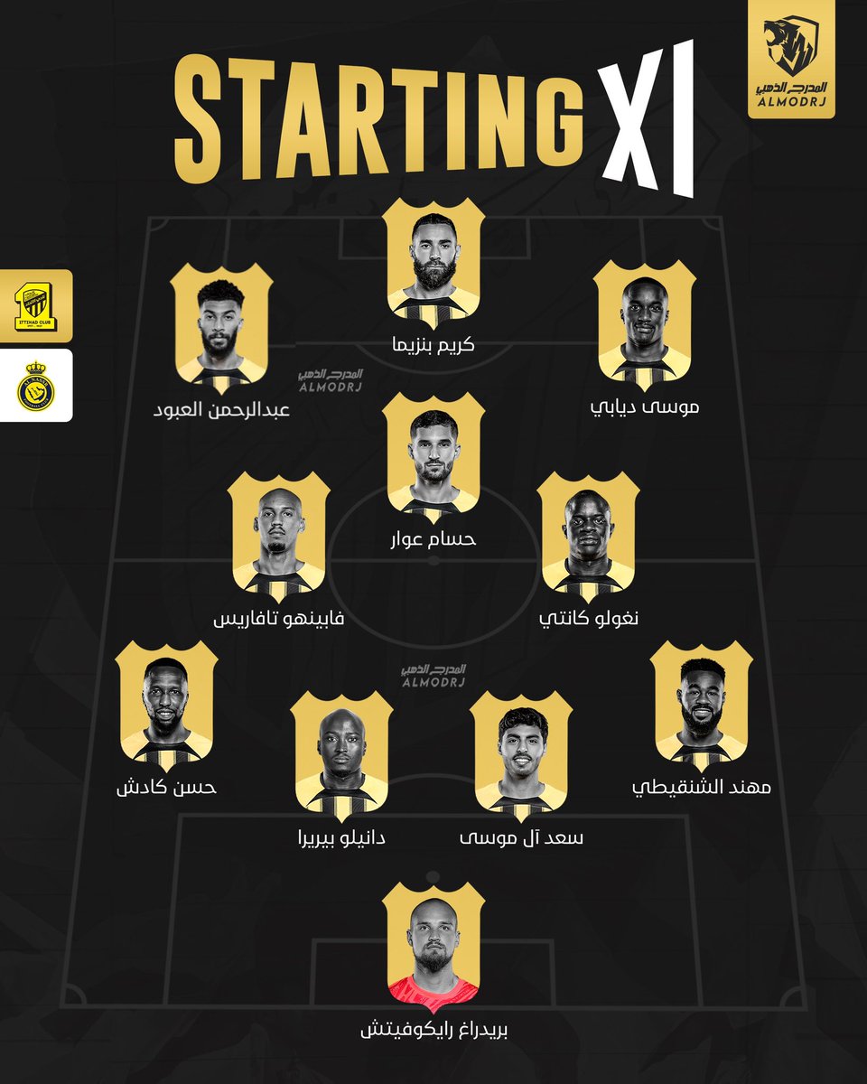 بالنسبة لي افضل تشكيلة ممكن يبدأ فيها، بالتوفيق للعميد 💛