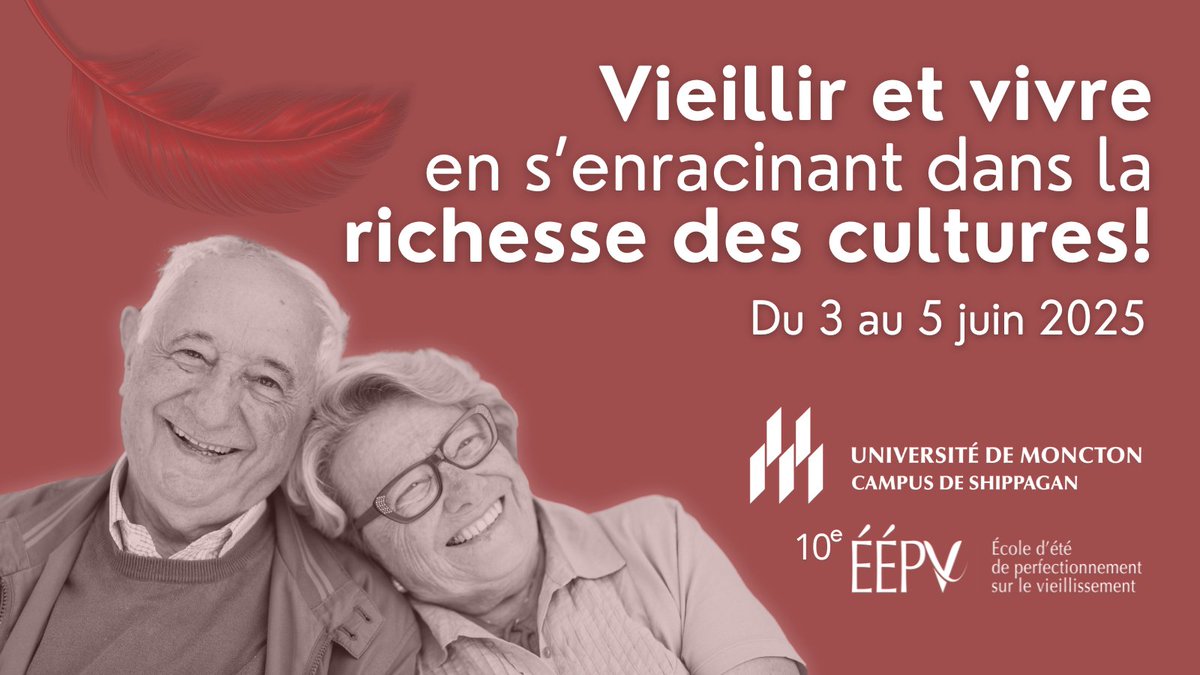 L’École d’été de perfectionnement sur le vieillissement (ÉÉPV) tiendra sa 10e édition du 3 au 5 juin 2025. Cette année, pour la première fois depuis sa création, l’évènement intègre une composante autochtone marquée. Lisez la suite... mailchi.mp/cf499e3ffe3d/p…